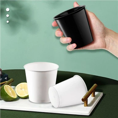 Black Disposable Wine Glasses