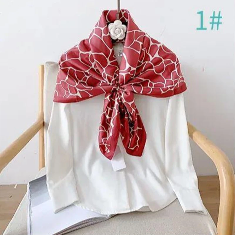 red polyester scarf